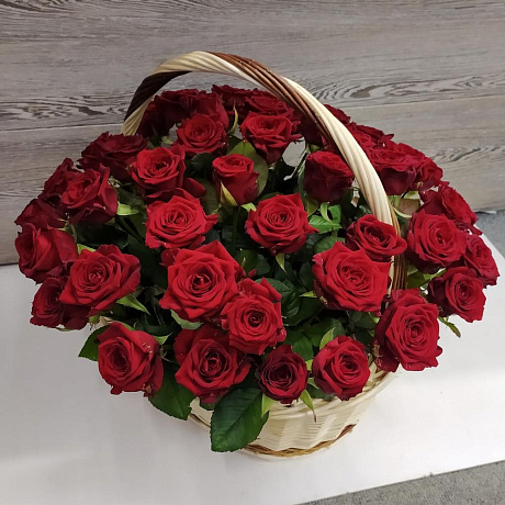 Корзина с розами №172 - Фото 1