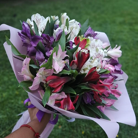 Букет Альстромерия микс №164 - Фото 1