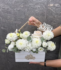 Цветы в ящике "День знаний" №4