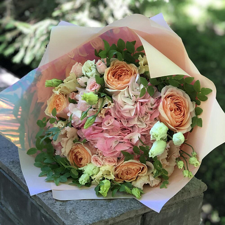 Букет цветов Сладкая вата №170 - Фото 1