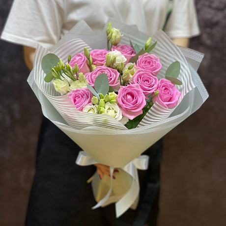 Букет цветов Pink roses - Фото 1