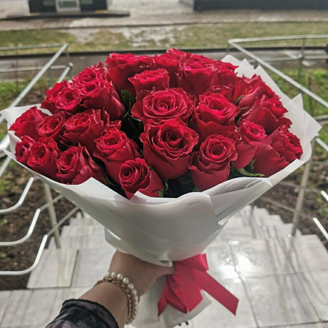 Букет из роз Огонёк Любви! - Фото 1