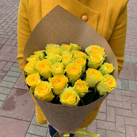 Букет цветов Желтый стиль - Фото 1