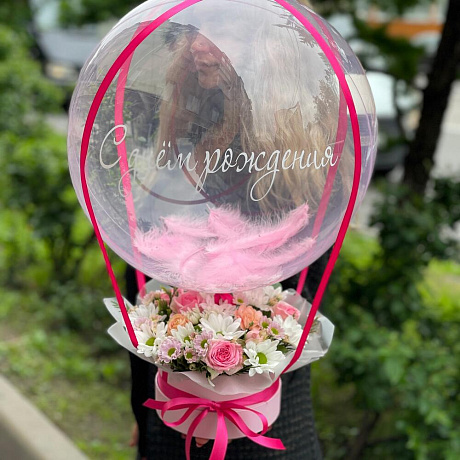 Букет цветов Шар баблз - Фото 1