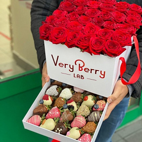 Цветы в коробке №550