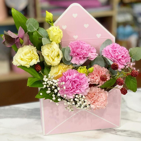 Букет цветов Цветы в конверте №162 - Фото 1