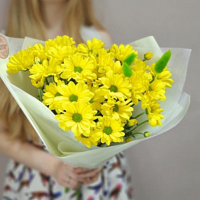 Букет с хризантемами №233