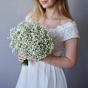 Букет невесты из гипсофилы №160