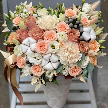 Букет цветов Капучино №169 - Фото 1