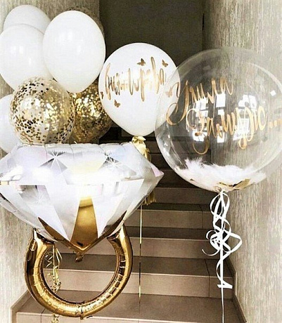 Композиция из шаров Вау №3 - Фото 1