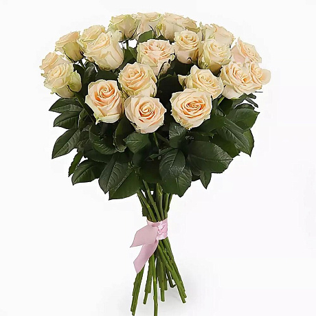 Букет из 19 кремовых роз Талея №161 - Фото 1