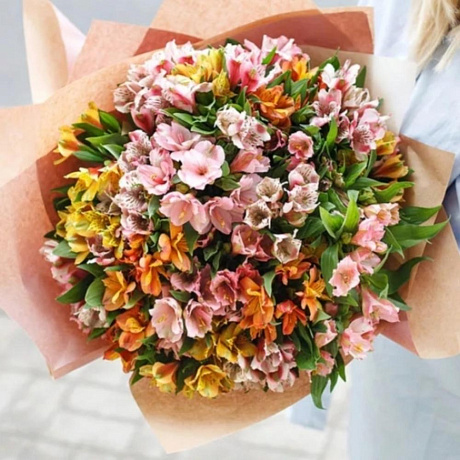 Букет из 19 альстромерий микс №161 - Фото 1