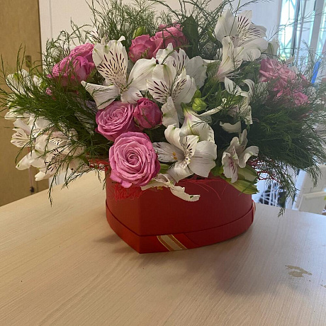 Цветы в коробке №501 - Фото 1