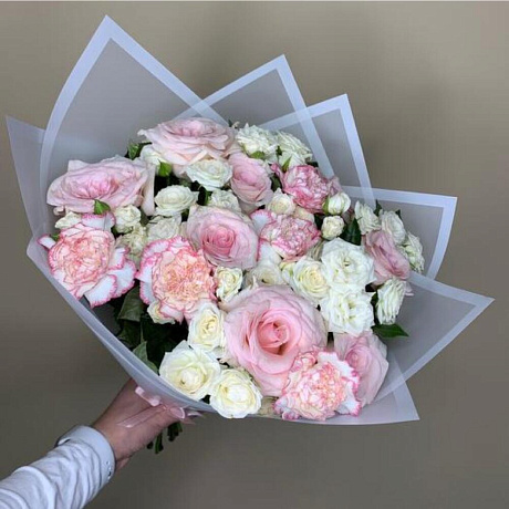 Букет цветов Нежный микс №166 - Фото 1