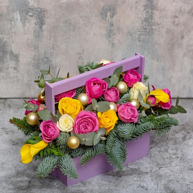 Ящик с цветами «Очарование»