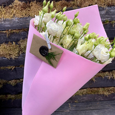 Букет Моно из 7 Лизиантусов - Фото 1