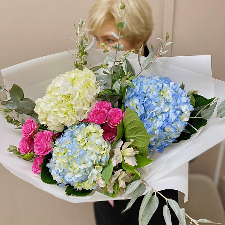 Гортензии в красках №161 - Фото 1