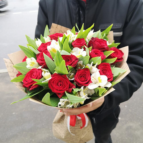 Букет цветов Теплая встреча №169 - Фото 1