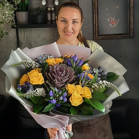 Букет цветов Брассиолини - Фото 1