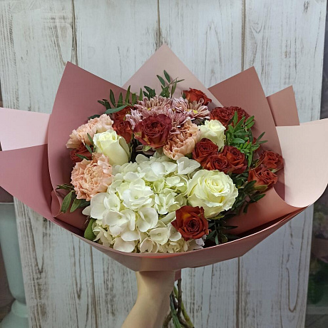 Букет цветов Капучино №161 - Фото 1