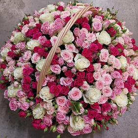Корзина с розами №171