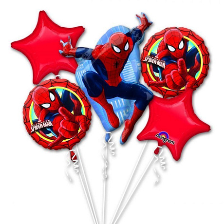Композиция из шаров Фольгированный Человек-паук - Фото 1