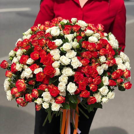 Кустовая роза микс - Фото 1