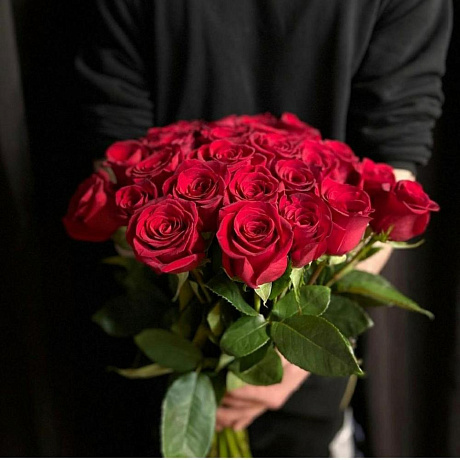 Букет цветов Красная классика №160 - Фото 1