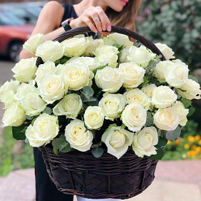 Корзина роз №164