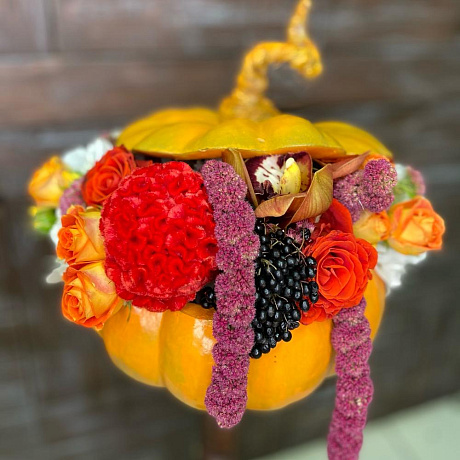 Букет цветов Золото осени №161 - Фото 1