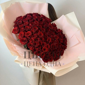 Букет Гигант из 101 красной розы