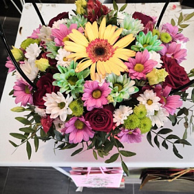 Цветы в коробке №739