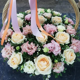 Корзина с цветами №471