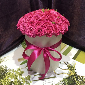 Букет "Малиновая коробочка" №160