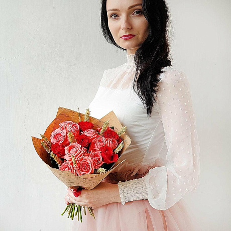 Букет Клубничный фреш №161 - Фото 1