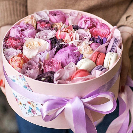 Цветы в коробке Мелисса - Фото 1