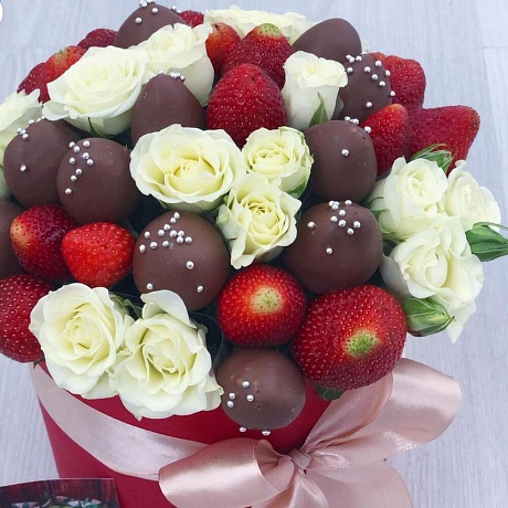 Букет цветов С праздником №164 - Фото 1