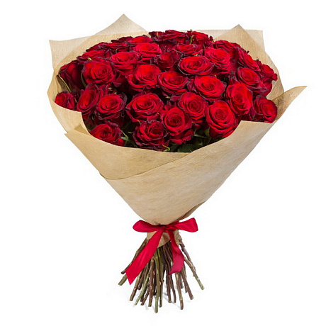 Букет из 35 красных роз №169 - Фото 1