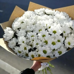 Букет с хризантемами №268