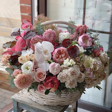 Большая корзина с цветами Лолита - Фото 1