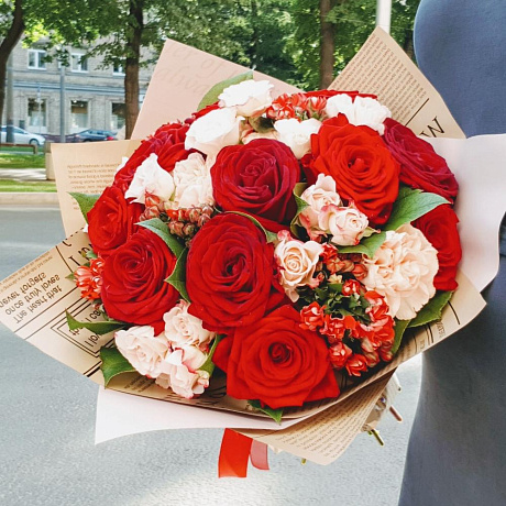 Букет цветов Яркие впечатления №160 - Фото 1