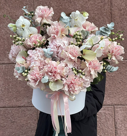 Коробка с цветами Аквамарин №2 - Фото 1