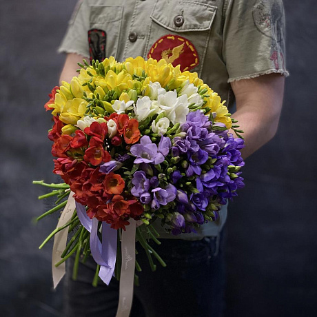 Моно-букет АРОМАТНЫЕ ФРЕЗИИ - Фото 1