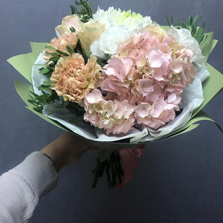 Букет цветов Сладкая вата №173 - Фото 1