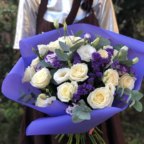 Большой букет цветов Сиреневый туман - Фото 1