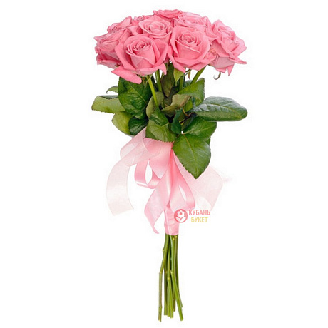 Букет из 5 розовых роз-7 - Фото 1