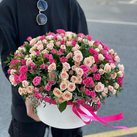 Корзина с цветами №446 - Фото 1