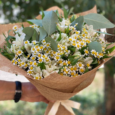 Букет цветов Полевой №169 - Фото 1