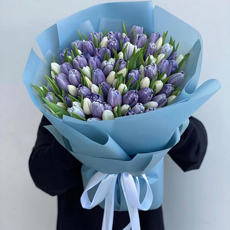 Букет цветов Голубое небо №161 - Фото 1