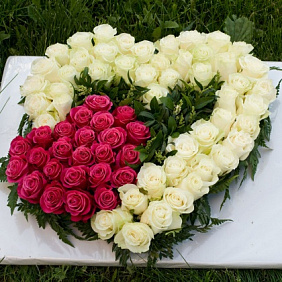 Сердце из 75 роз Признание